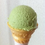 卵なし、緑茶の蜂蜜アイス